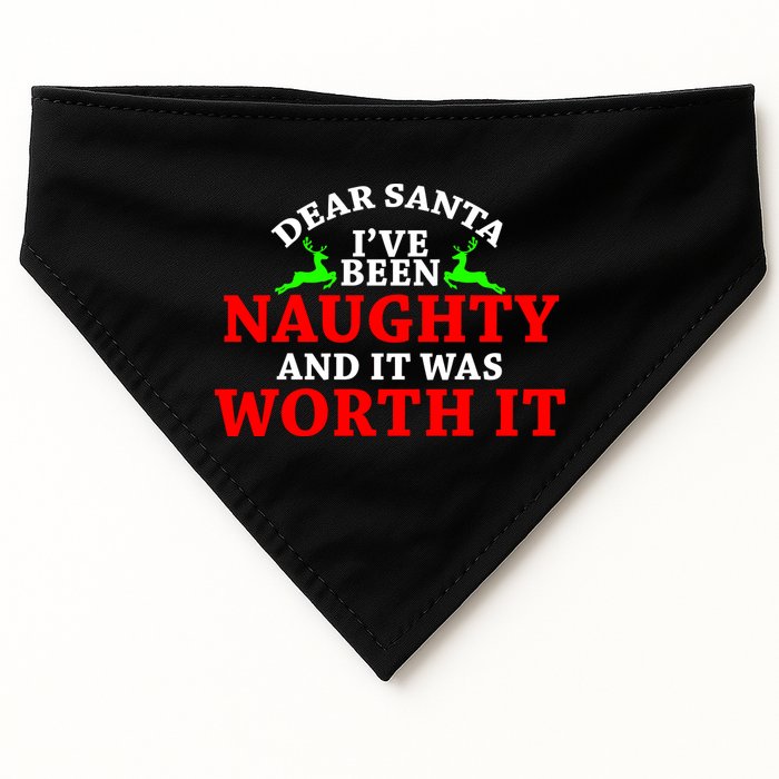 I've Been Naughty And It Worth it USA-Made Doggie Bandana