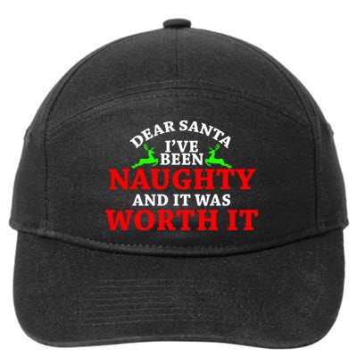 I've Been Naughty And It Worth it 7-Panel Snapback Hat