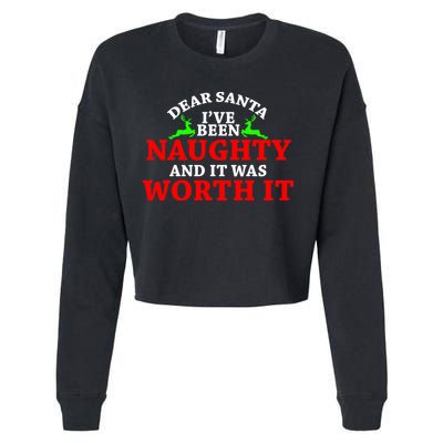 I've Been Naughty And It Worth it Cropped Pullover Crew