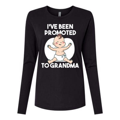 I've Been Promoted To Grandma Womens Cotton Relaxed Long Sleeve T-Shirt