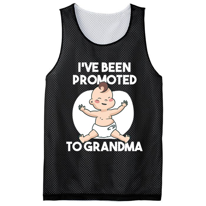 I've Been Promoted To Grandma Mesh Reversible Basketball Jersey Tank