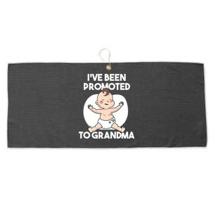 I've Been Promoted To Grandma Large Microfiber Waffle Golf Towel