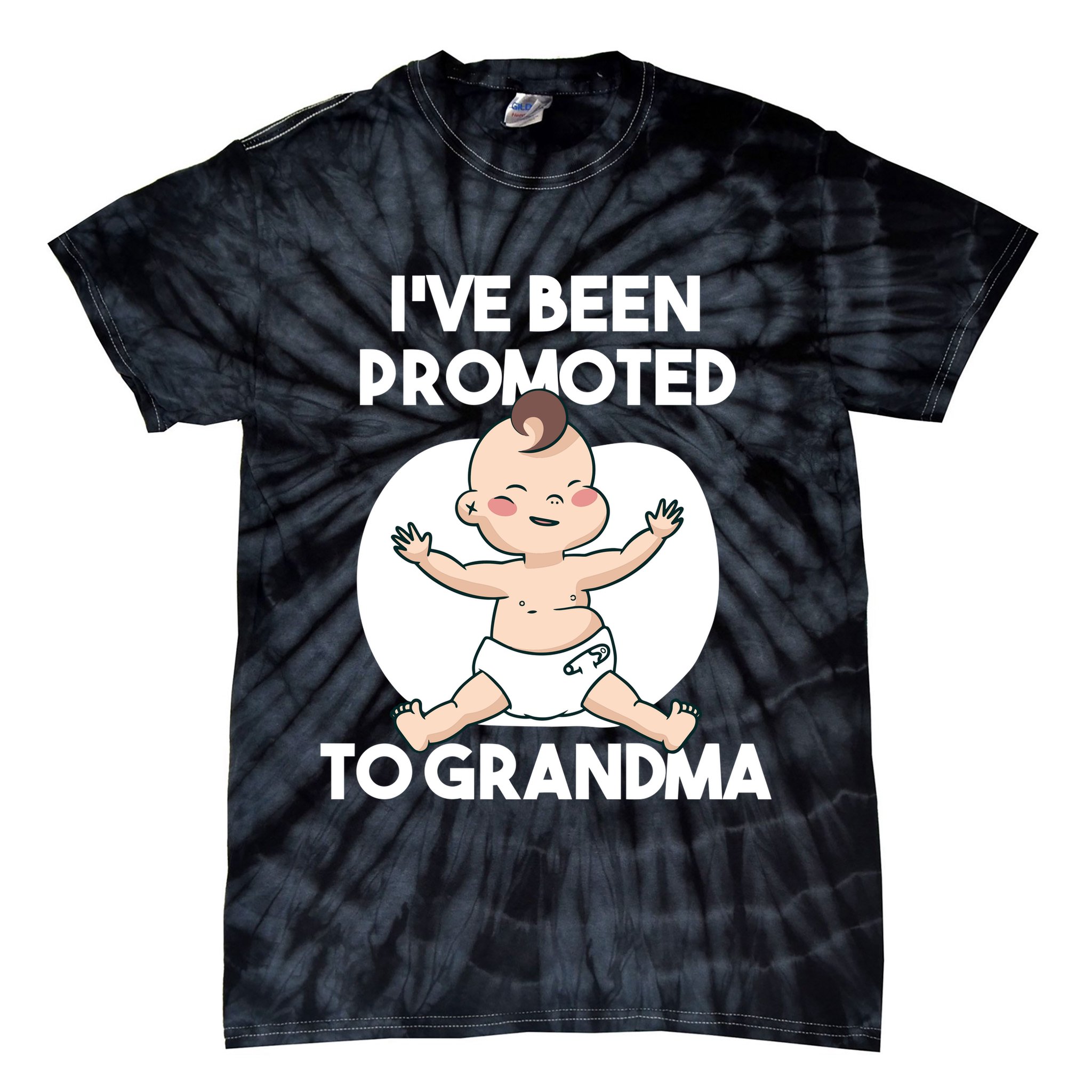I've Been Promoted To Grandma Tie-Dye T-Shirt