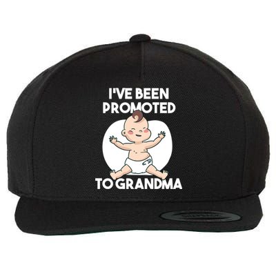 I've Been Promoted To Grandma Wool Snapback Cap