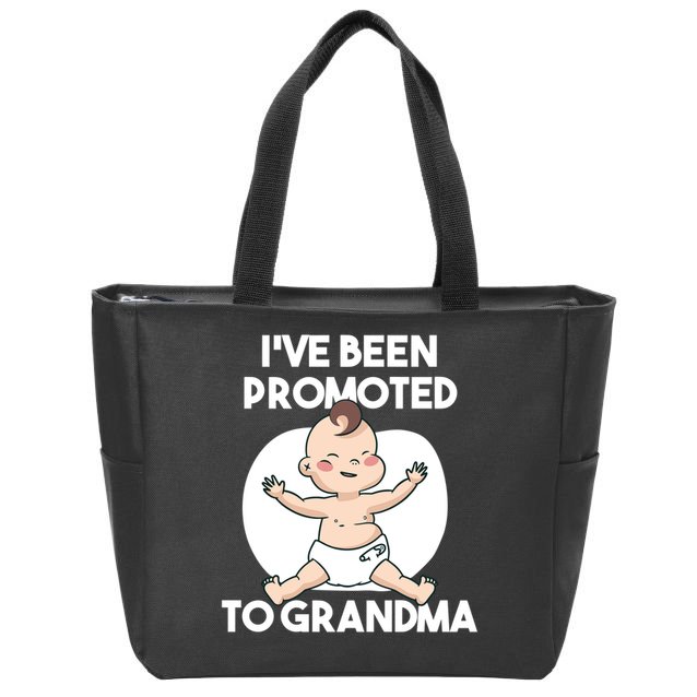 I've Been Promoted To Grandma Zip Tote Bag
