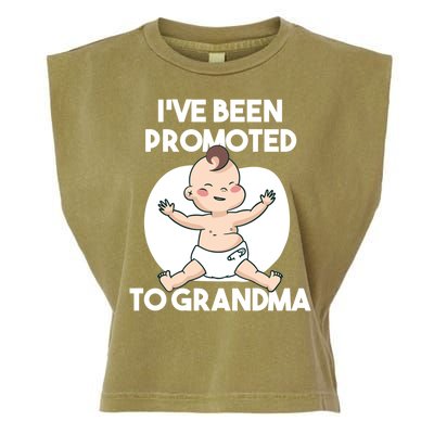 I've Been Promoted To Grandma Garment-Dyed Women's Muscle Tee