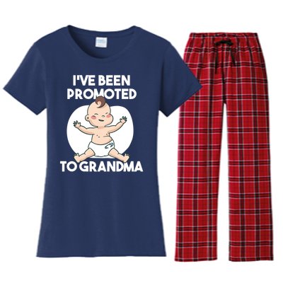 I've Been Promoted To Grandma Women's Flannel Pajama Set