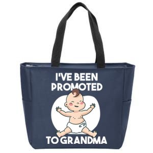 I've Been Promoted To Grandma Zip Tote Bag