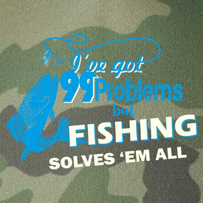 I've Got 99 Problem but Fishing Solves Them All Legacy Tie Dye Trucker Hat