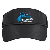 I've Got 99 Problem but Fishing Solves Them All Adult Drive Performance Visor