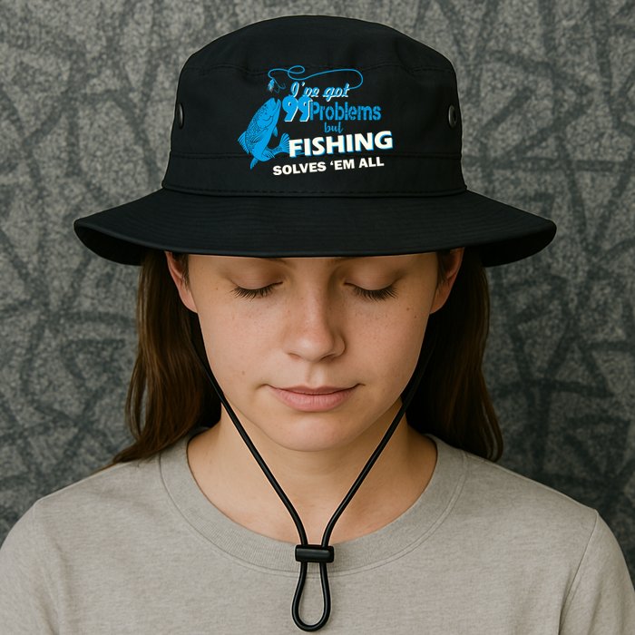 I've Got 99 Problem but Fishing Solves Them All Bucket Hat