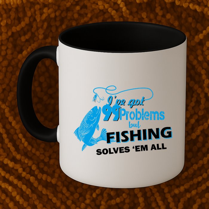 I've Got 99 Problem but Fishing Solves Them All Mug