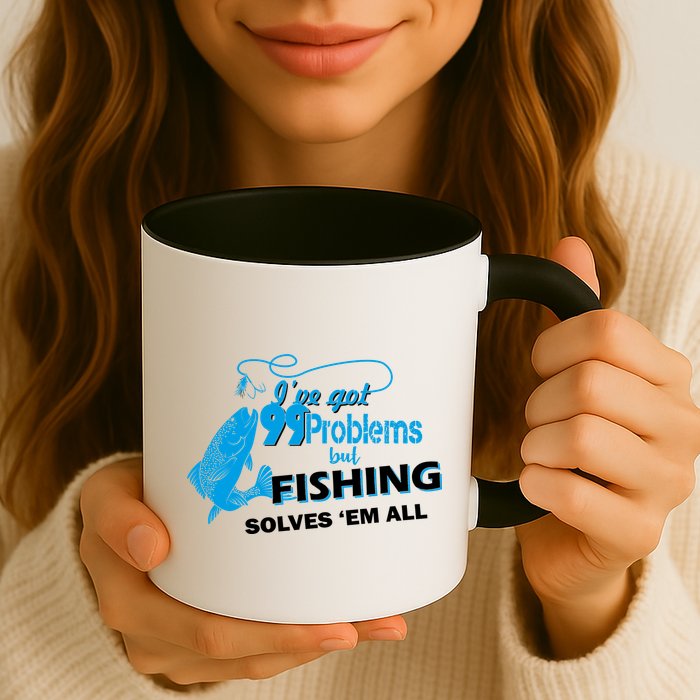 I've Got 99 Problem but Fishing Solves Them All Mug