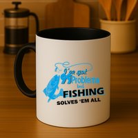 I've Got 99 Problem but Fishing Solves Them All Mug