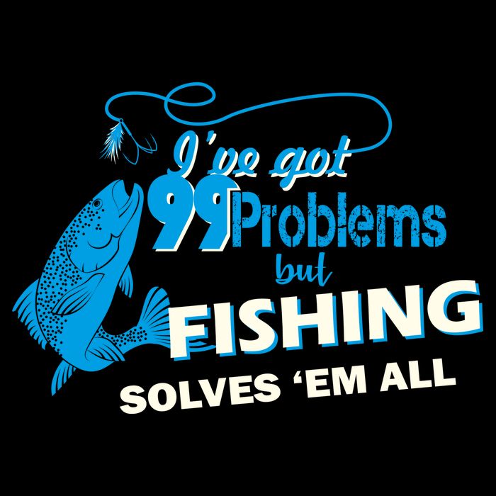 I've Got 99 Problem but Fishing Solves Them All Valucap Bio-Washed Visor
