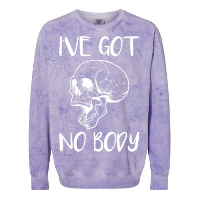 I've Got No Body Colorblast Crewneck Sweatshirt