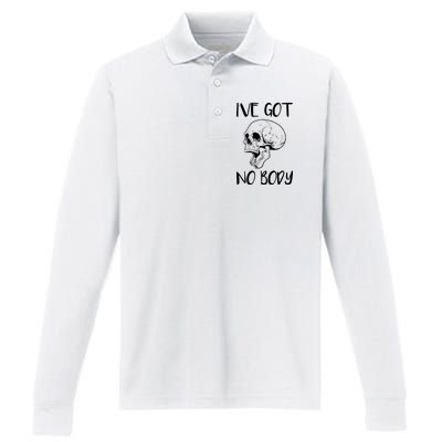 I've Got No Body Performance Long Sleeve Polo