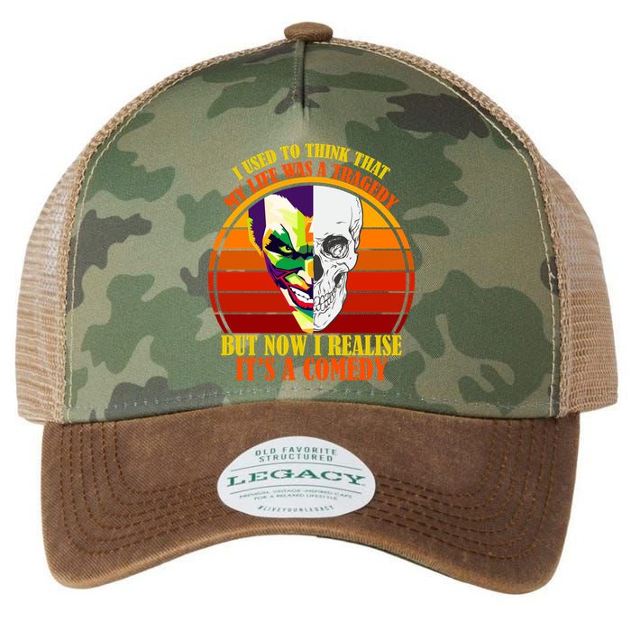 I've Realized My Life Isn't A Tragedy It's A Comedy Legacy Tie Dye Trucker Hat