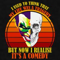 I've Realized My Life Isn't A Tragedy It's A Comedy Ladies PosiCharge Tri-Blend Wicking Tank