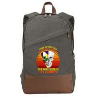 I've Realized My Life Isn't A Tragedy It's A Comedy Cotton Canvas Backpack