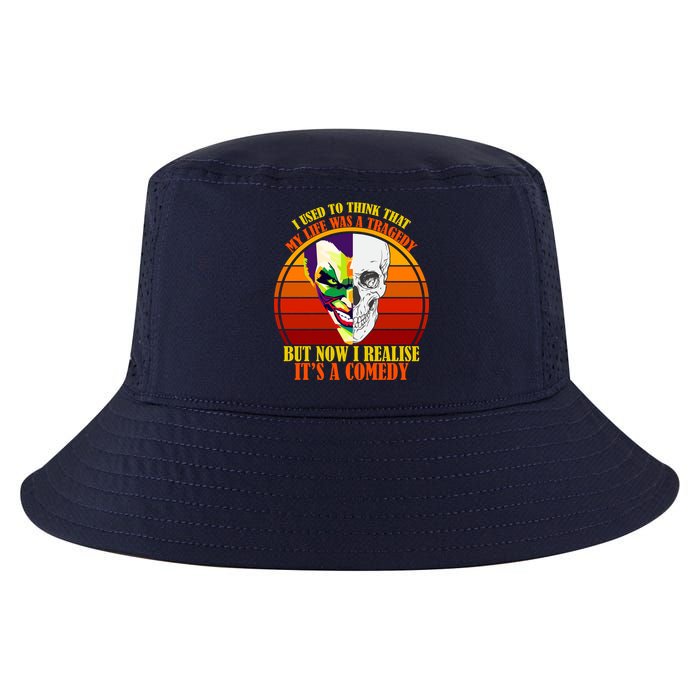 I've Realized My Life Isn't A Tragedy It's A Comedy Cool Comfort Performance Bucket Hat