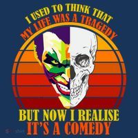 I've Realized My Life Isn't A Tragedy It's A Comedy Mesh Reversible Basketball Jersey Tank
