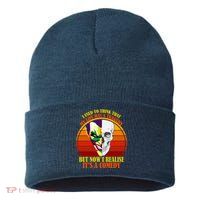 I've Realized My Life Isn't A Tragedy It's A Comedy Sustainable Knit Beanie