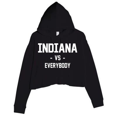 Indiana Vs Everybody Crop Fleece Hoodie