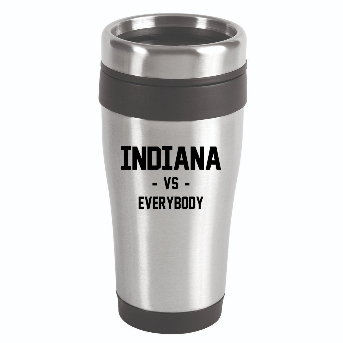 Indiana Vs Everybody 16oz Travel Tumbler