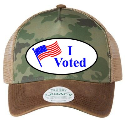 I Voted Election Voting Graphic Legacy Tie Dye Trucker Hat