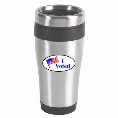 I Voted Election Voting Graphic 16oz Travel Tumbler