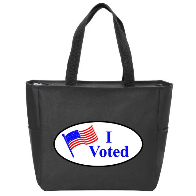 I Voted Election Voting Graphic Zip Tote Bag