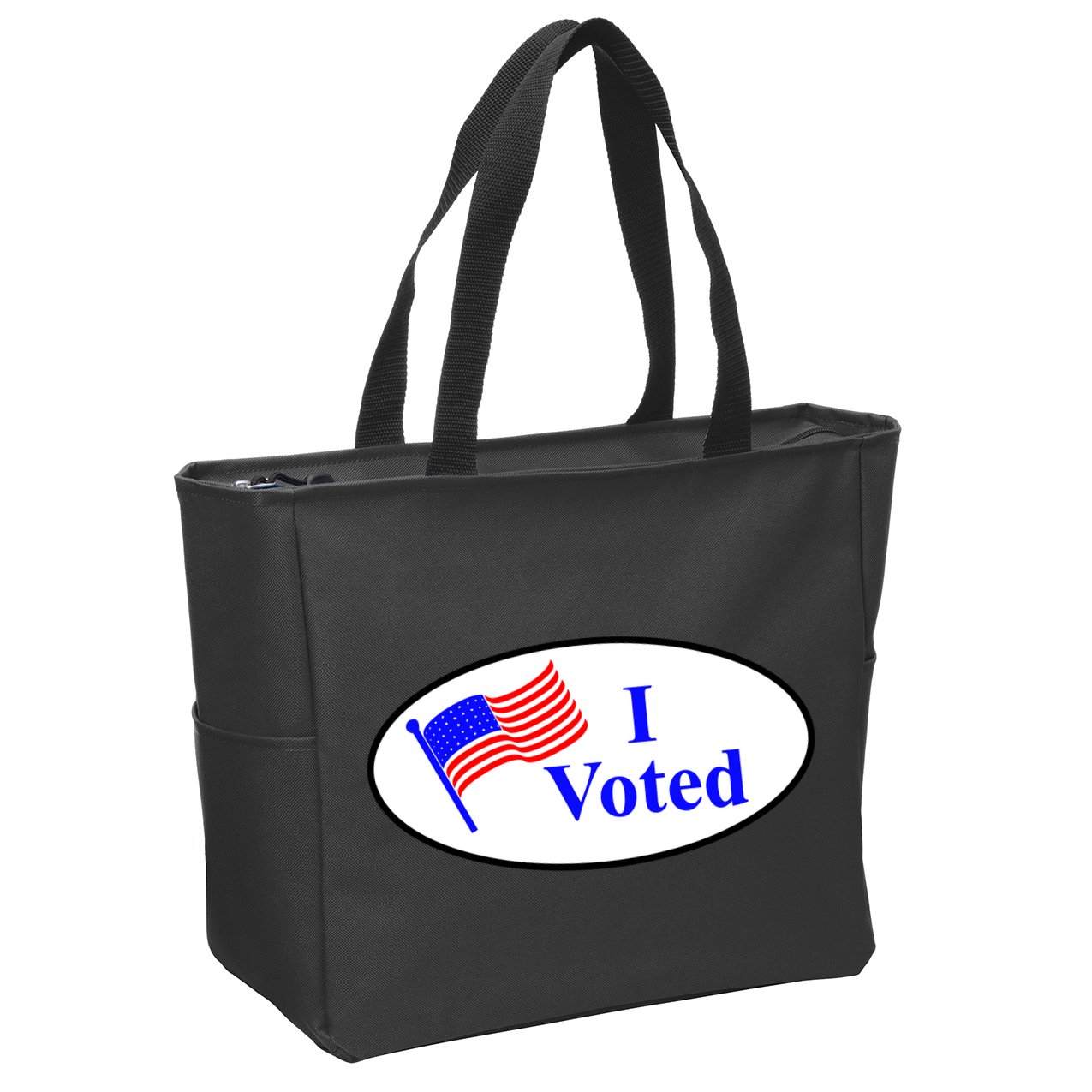 I Voted Election Voting Graphic Zip Tote Bag
