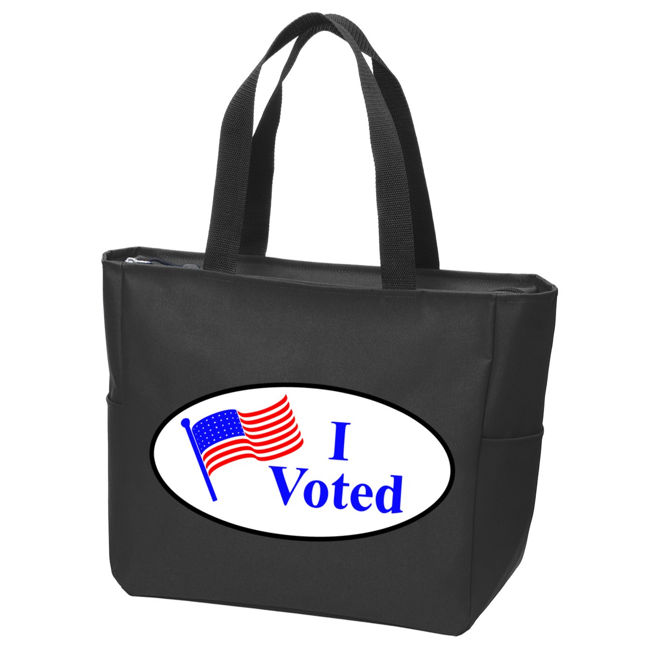 I Voted Election Voting Graphic Zip Tote Bag