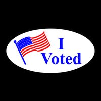 I Voted Election Voting Graphic Zip Tote Bag