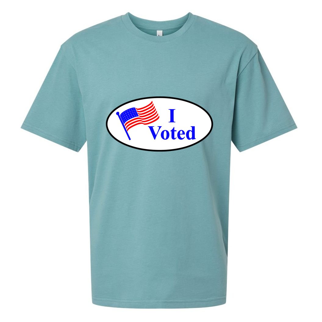 I Voted Election Voting Graphic Sueded Cloud Jersey T-Shirt