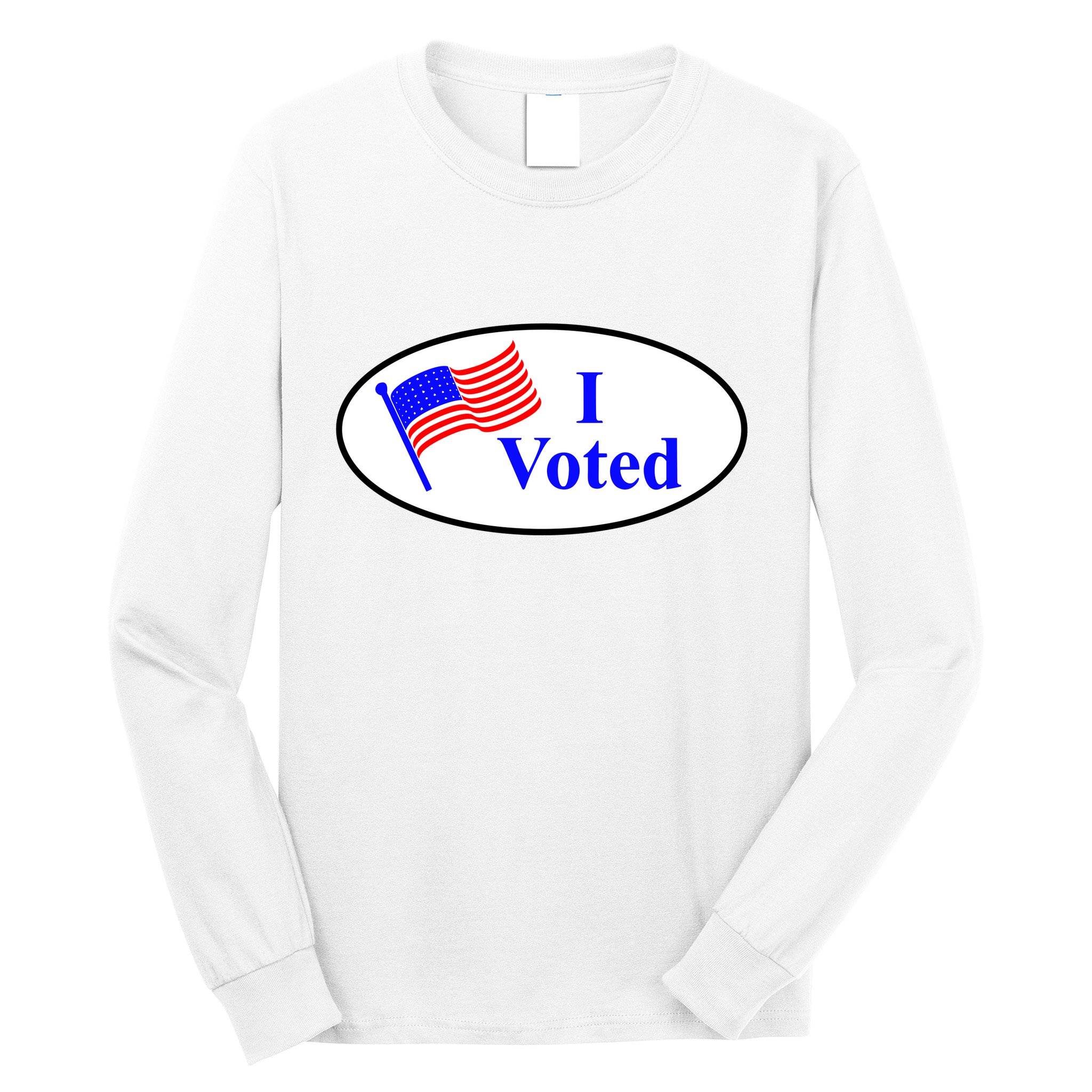 I Voted Election Voting Graphic Long Sleeve Shirt