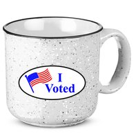 I Voted Election Voting Graphic 15oz Campfire Ceramic Mug