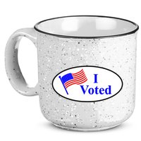 I Voted Election Voting Graphic 15oz Campfire Ceramic Mug