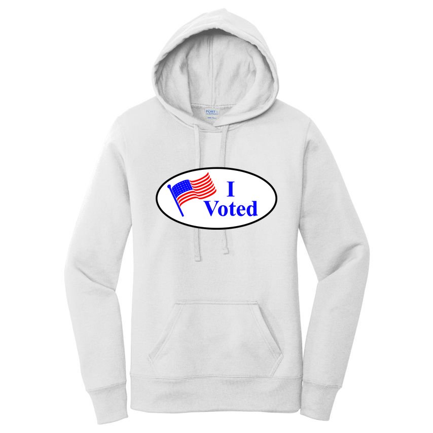 I Voted Election Voting Graphic Women's Pullover Hoodie
