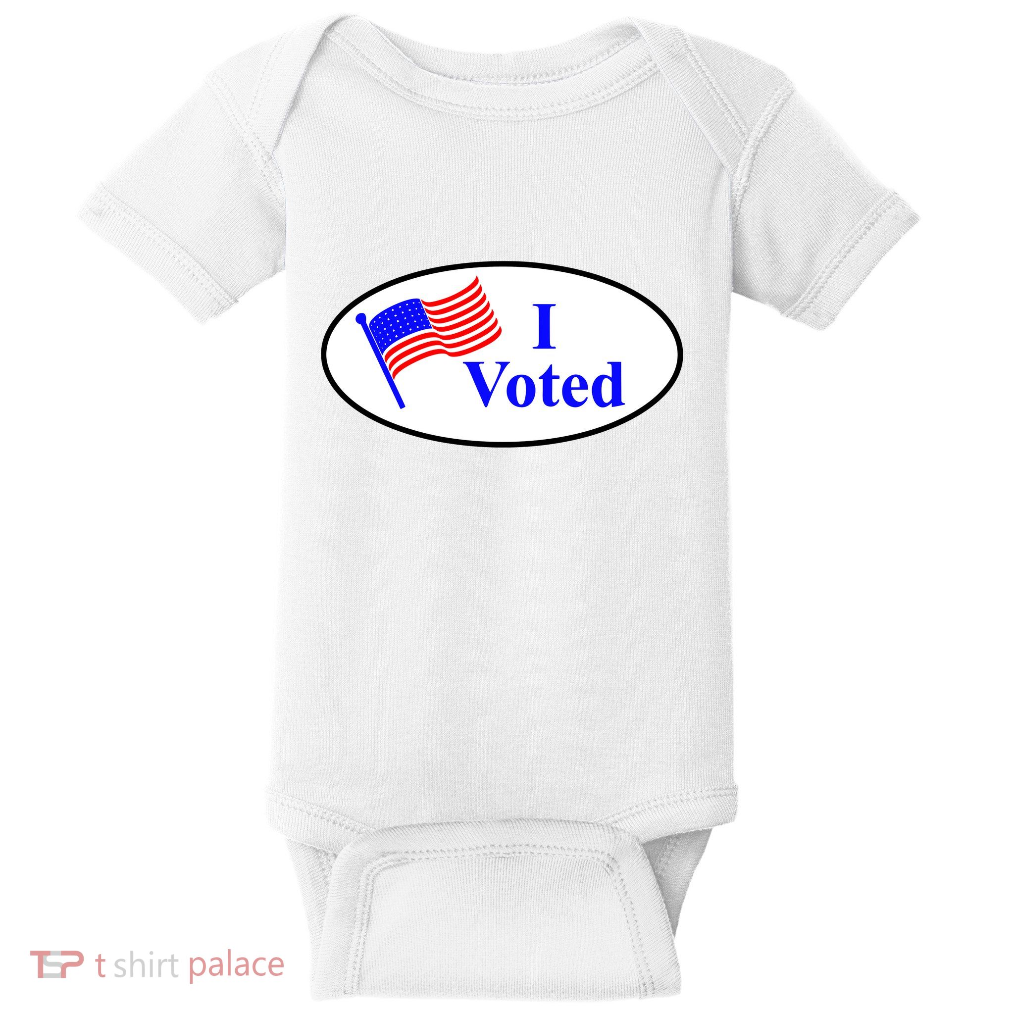I Voted Election Voting Graphic Baby Bodysuit