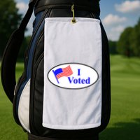 I Voted Election Voting Graphic Golf Towel