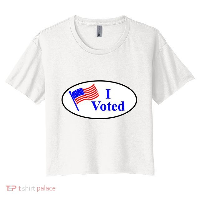 I Voted Election Voting Graphic Crop Top