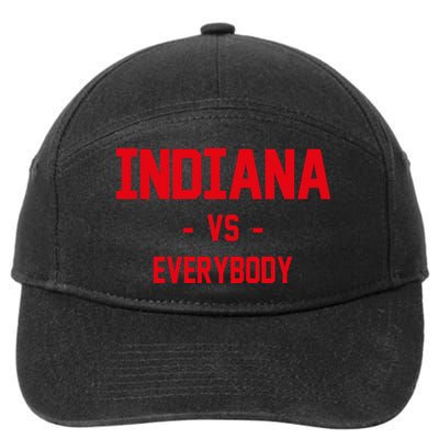 Indiana Vs Everybody (Red) 7-Panel Snapback Hat