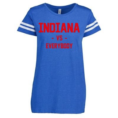 Indiana Vs Everybody (Red) Enza Ladies Jersey Football T-Shirt