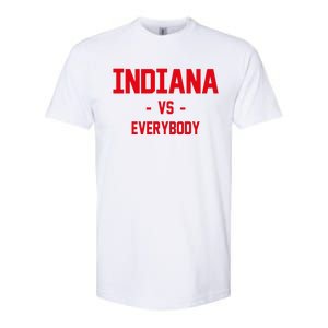 Indiana Vs Everybody (Red) Softstyle CVC T-Shirt