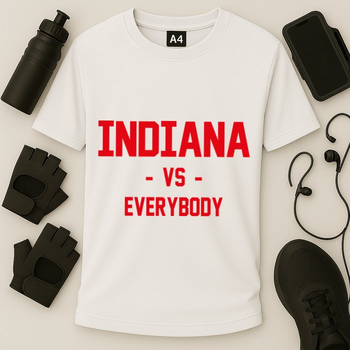 Indiana Vs Everybody (Red) Cooling Performance Crew T-Shirt
