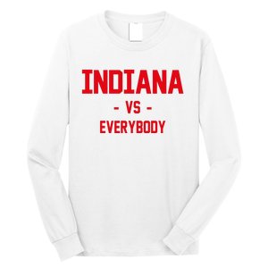 Indiana Vs Everybody (Red) Long Sleeve Shirt