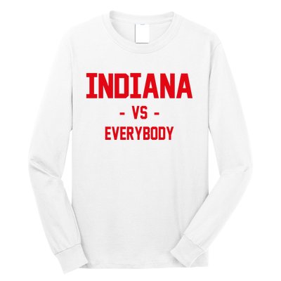 Indiana Vs Everybody (Red) Long Sleeve Shirt