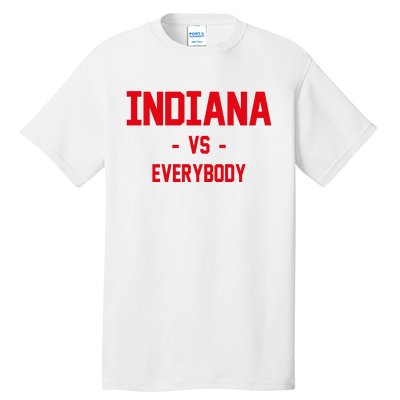 Indiana Vs Everybody (Red) Tall T-Shirt